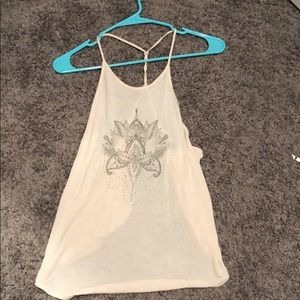 Light pink lotus tank top